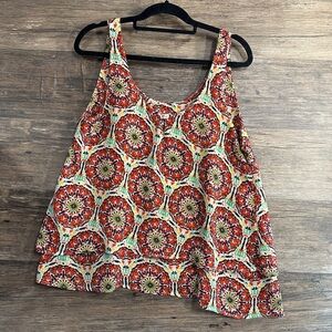 Love Lucy Love Vibrant Patterned Tank Top